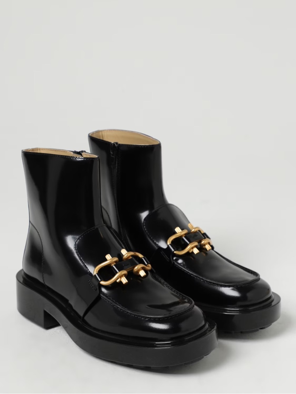 Bottega black leather boots